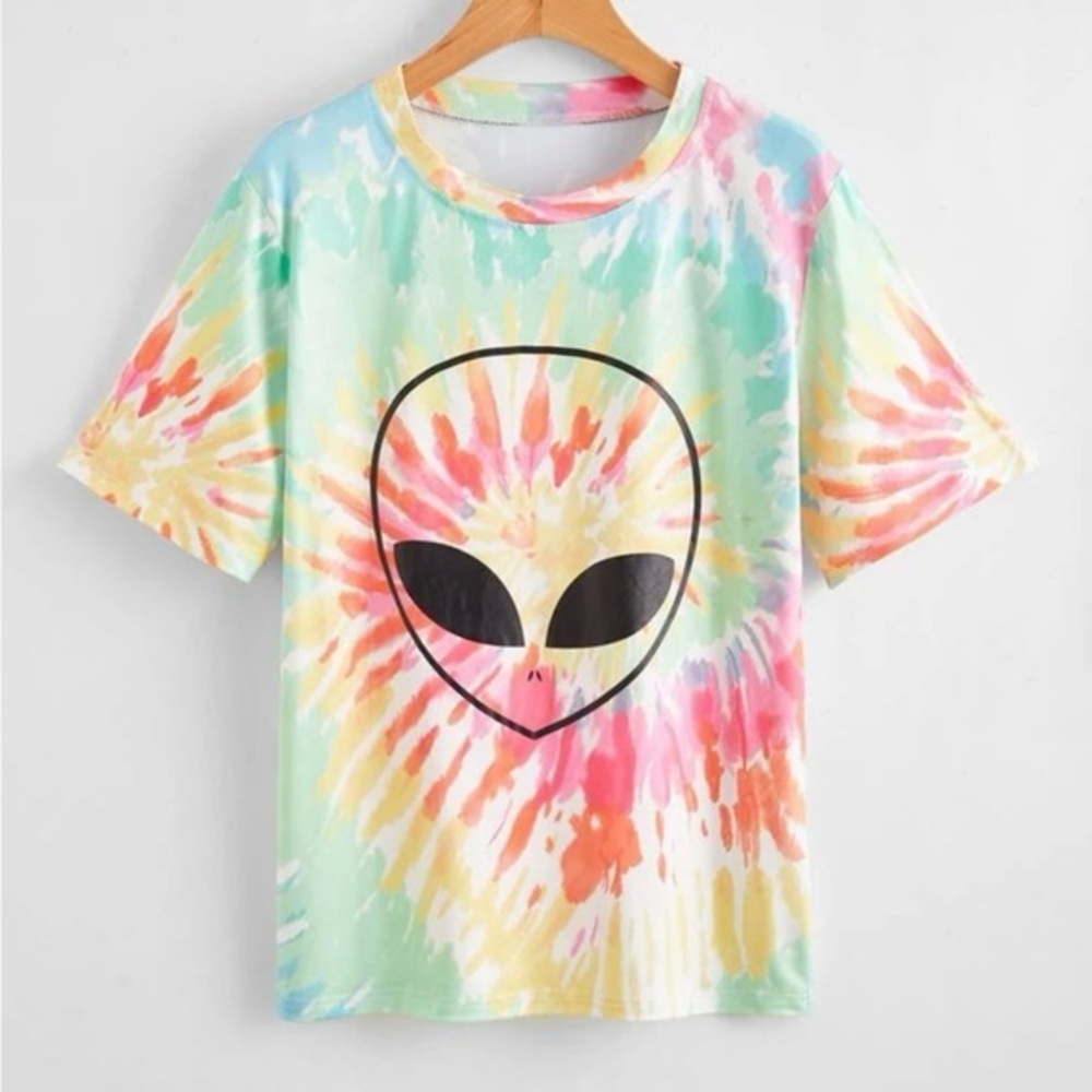 Tie Dye Alien 👽 Tee